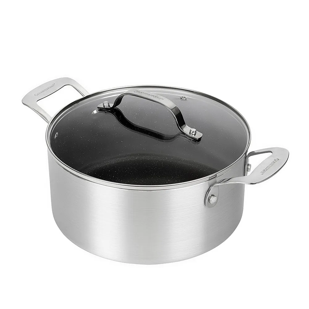 Granitestone 5 Quart Aluminum Stock Pot with Lid