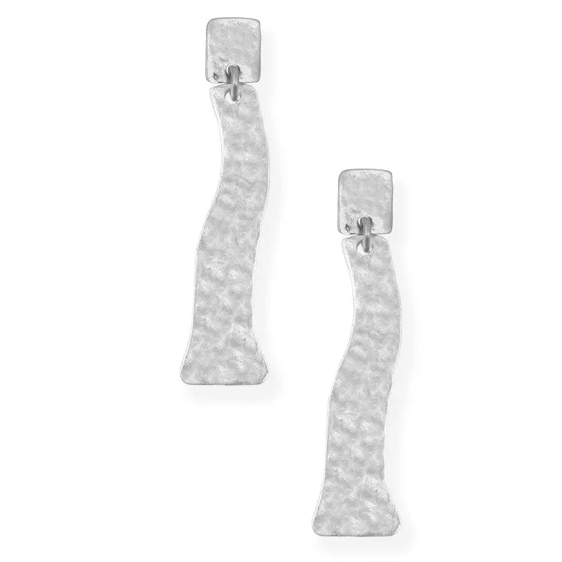 Hammered Dangle Earrings
