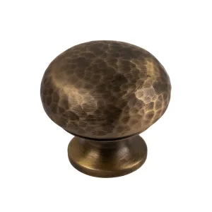 Hammered Mushroom Cabinet Knobs