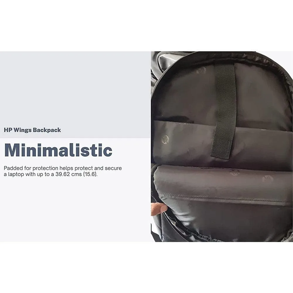HP Wings 1D0M4PA 15.6 Inch Laptop Backpack - Black