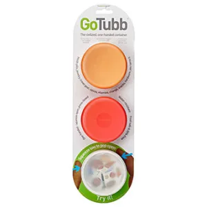 HumanGear GoTubb Medium 3PK CLEAR,ORG,RED