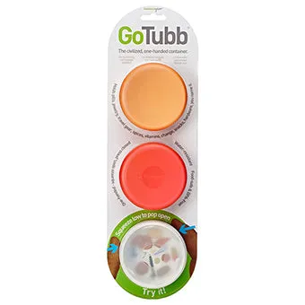 HumanGear GoTubb Medium 3PK CLEAR,ORG,RED