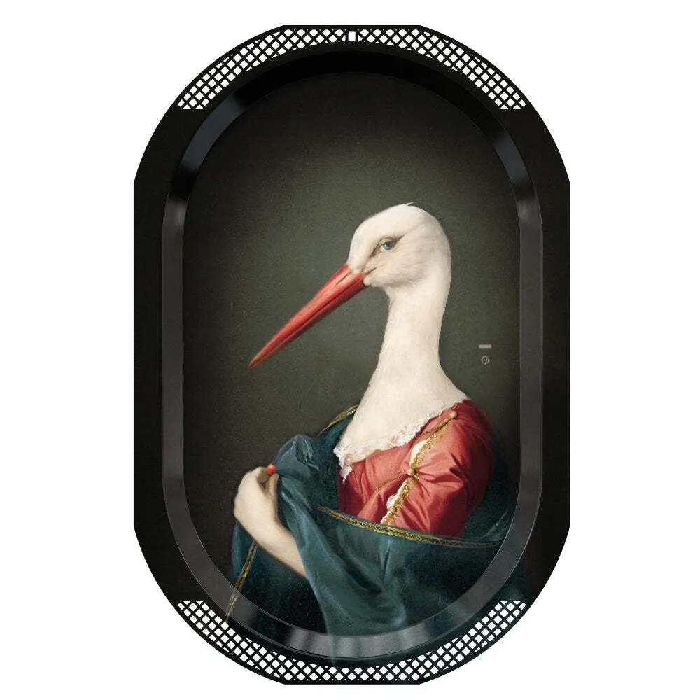 iBride Surreal Art Mural Tray Madame La Cigogne