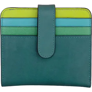 ili New York Bi-Fold Credit Card Wallet Serenity Multi Leather