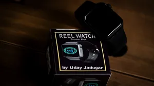 Invisible Thread Reel Watch - Titanium Black with black band smart watch (KEVLAR)