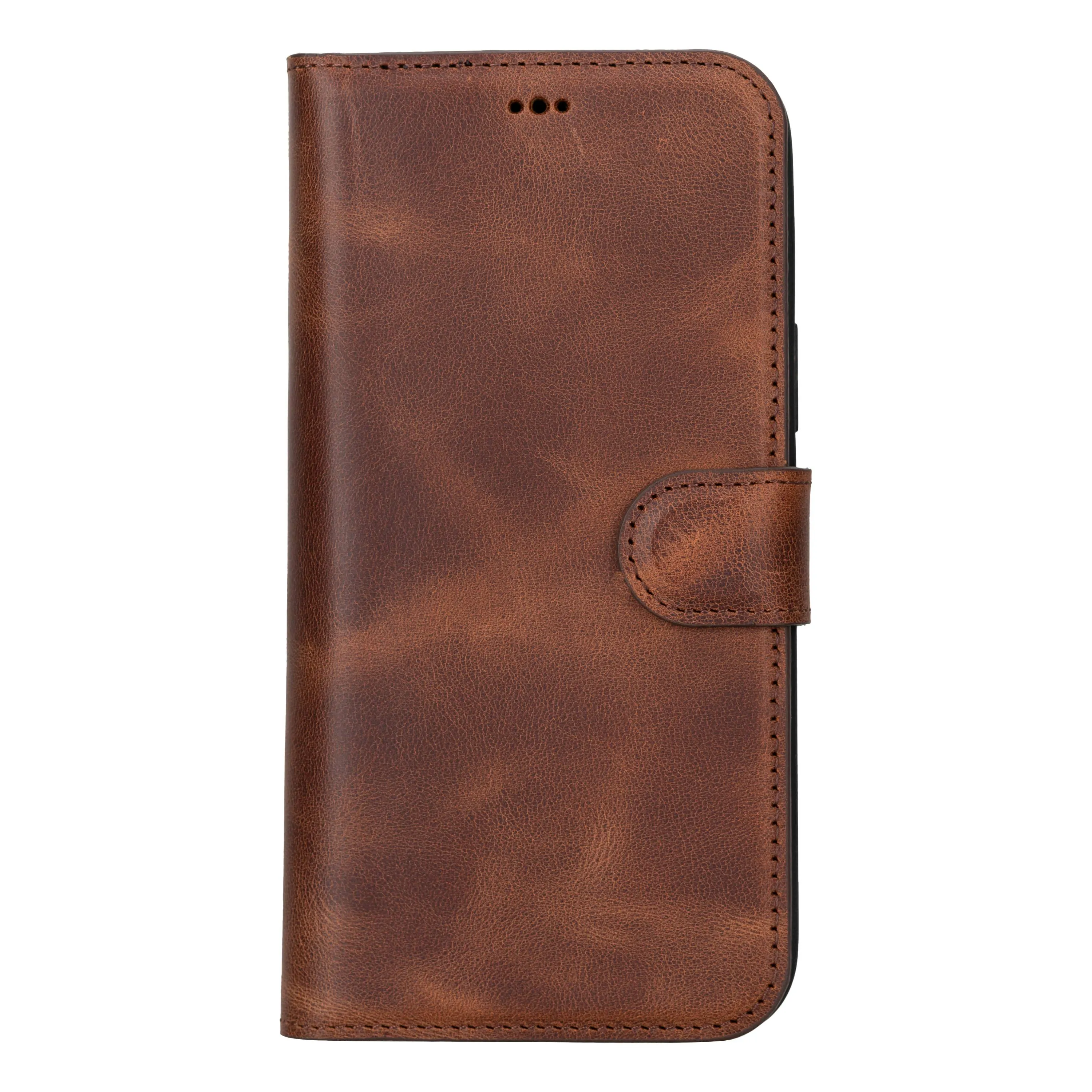 iPhone 15 Plus Leather Wallet Case