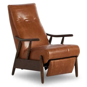 Jarvis Leather Recliner, Dakota Tobacco