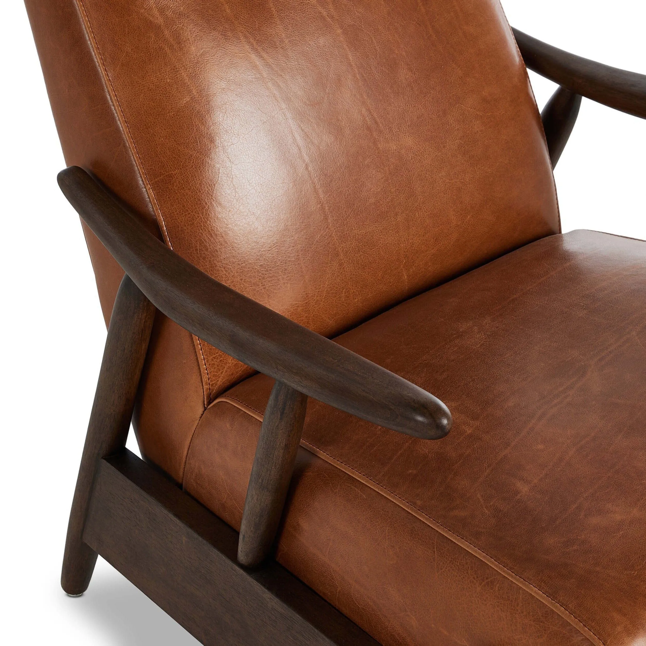 Jarvis Leather Recliner, Dakota Tobacco