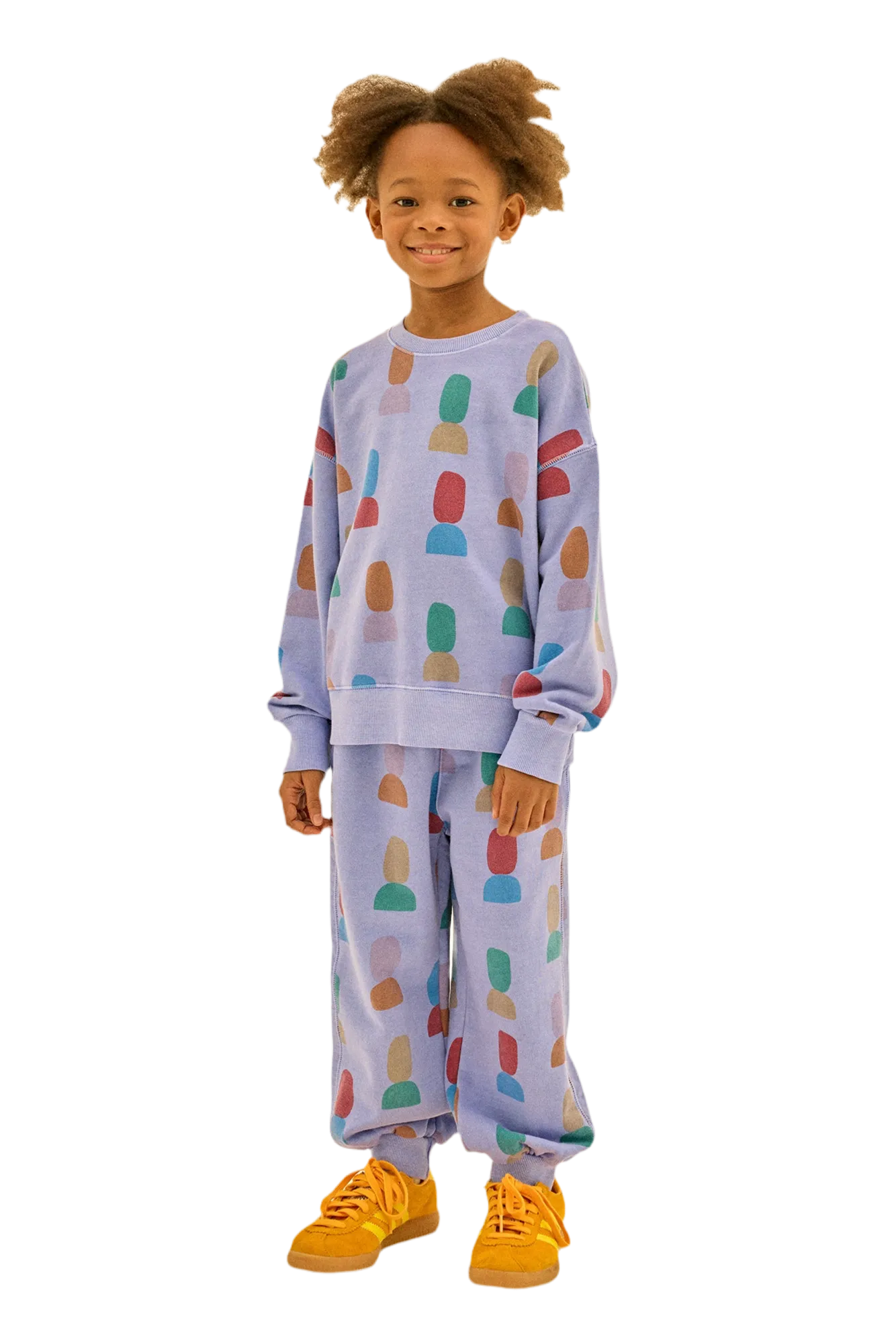 Jelly Mallow Shape Pigment Sweatshirt | Purple