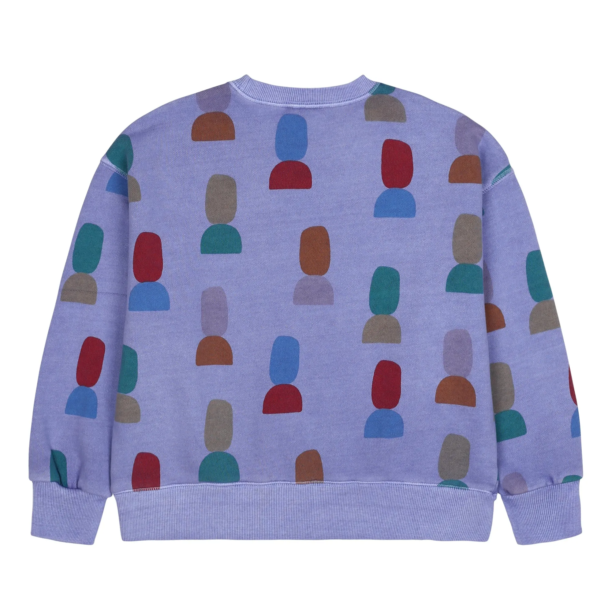 Jelly Mallow Shape Pigment Sweatshirt | Purple