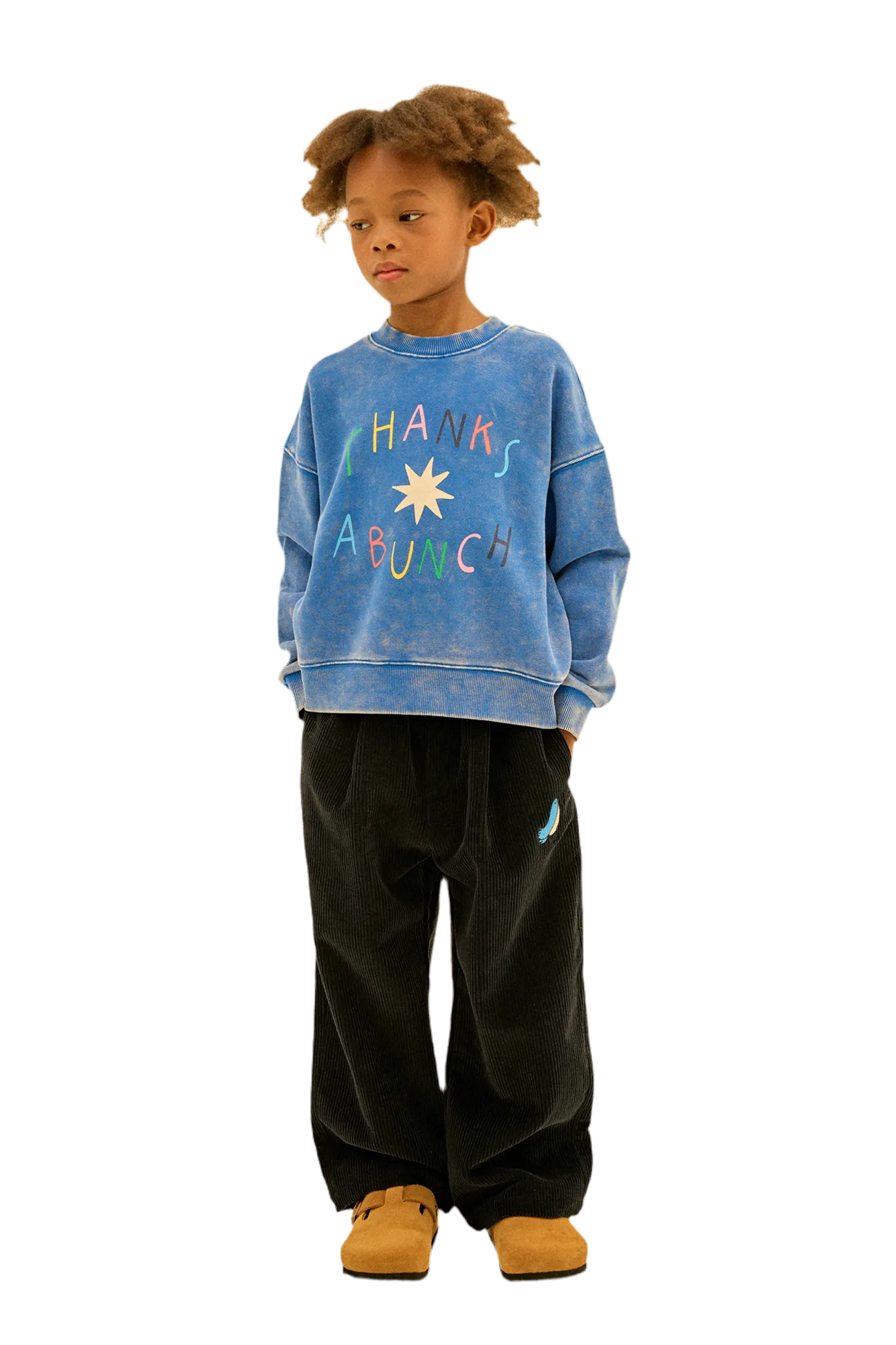 Jelly Mallow Thanks Sweatshirt | Blue