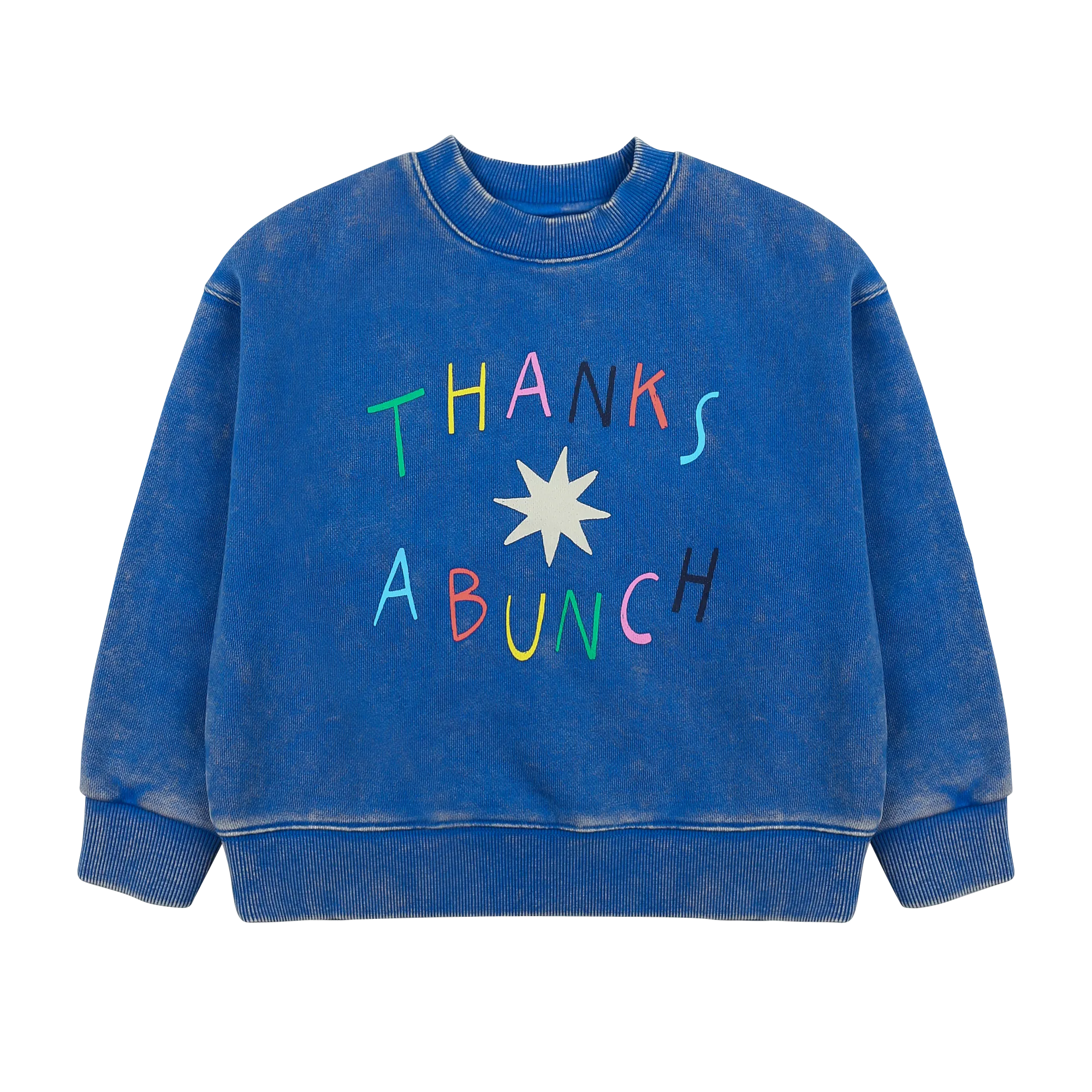 Jelly Mallow Thanks Sweatshirt | Blue