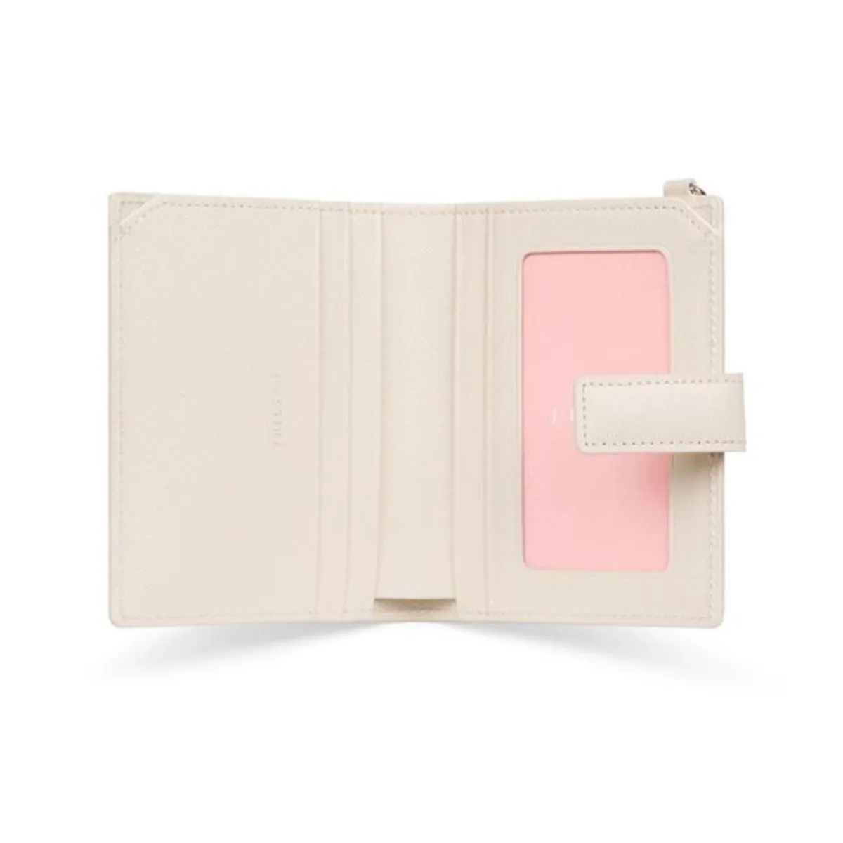 J.ESTINA LUCY Slim Bifold Wallet White Bill Credit Card ID Card Wallet / from Seoul, Korea