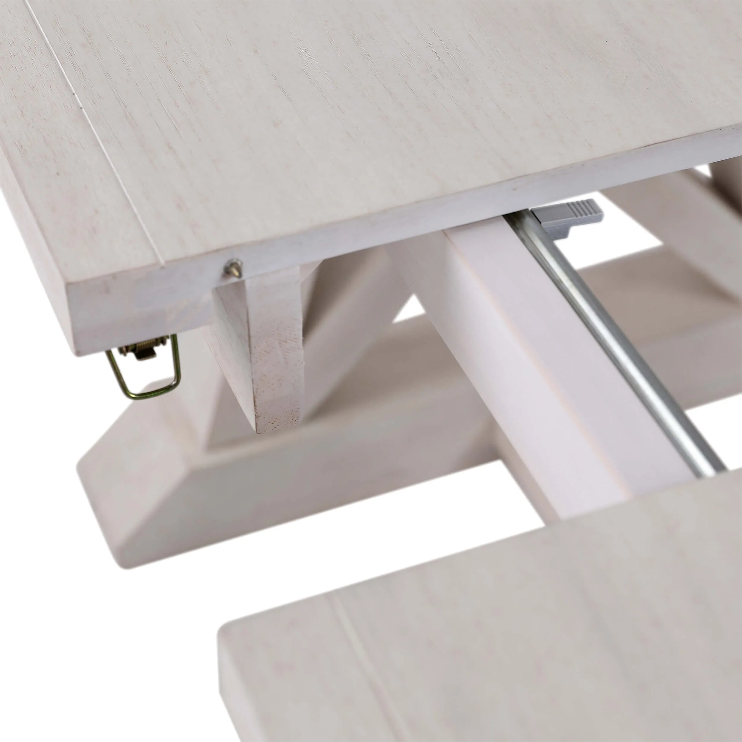 Joaquin Extendable Dining Table, Light Grey Wash