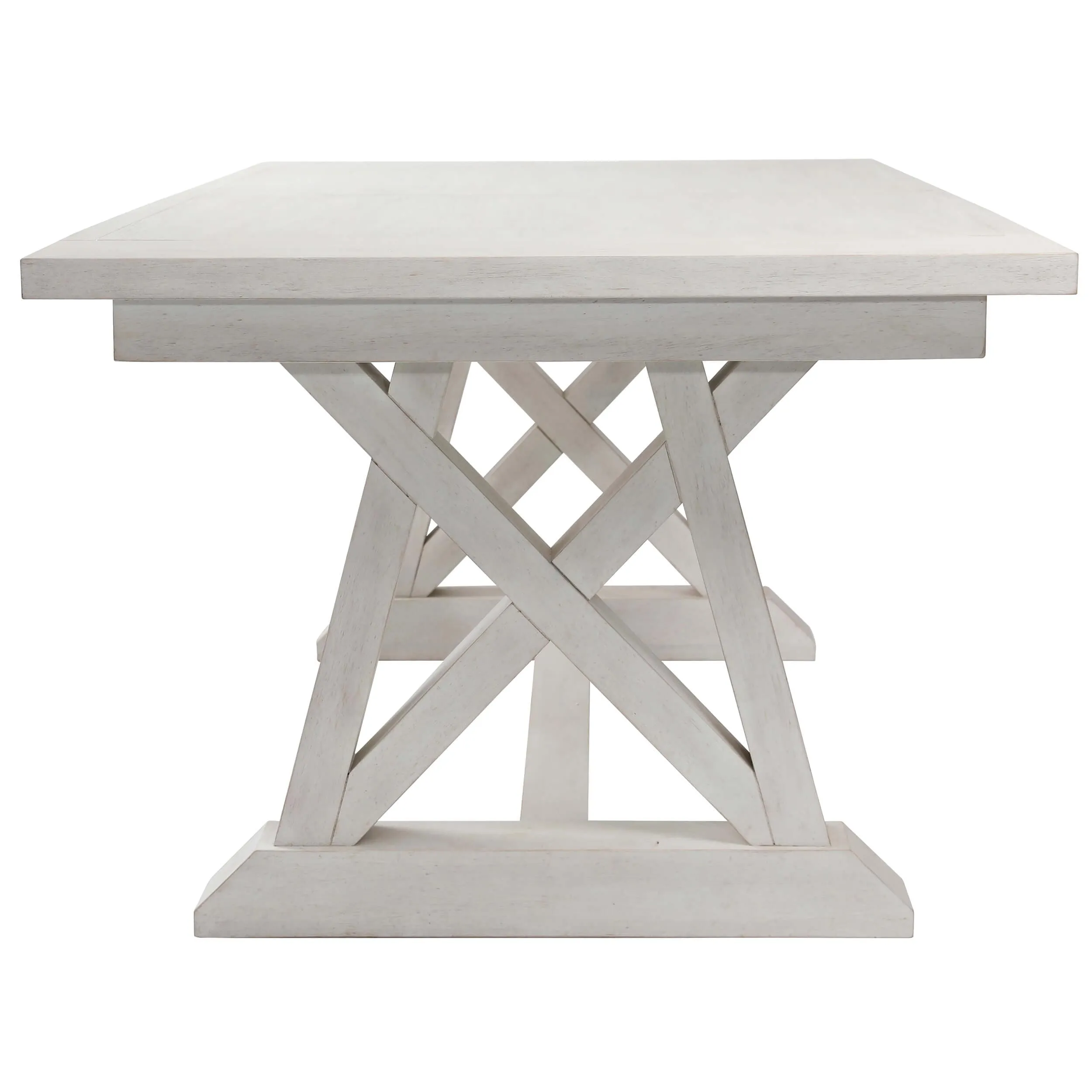 Joaquin Extendable Dining Table, Light Grey Wash