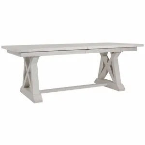 Joaquin Extendable Dining Table, Light Grey Wash