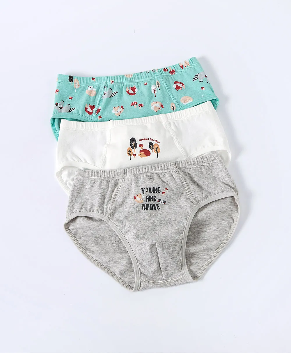 Junior Woodland Adventure BOYS Briefs 3-packs