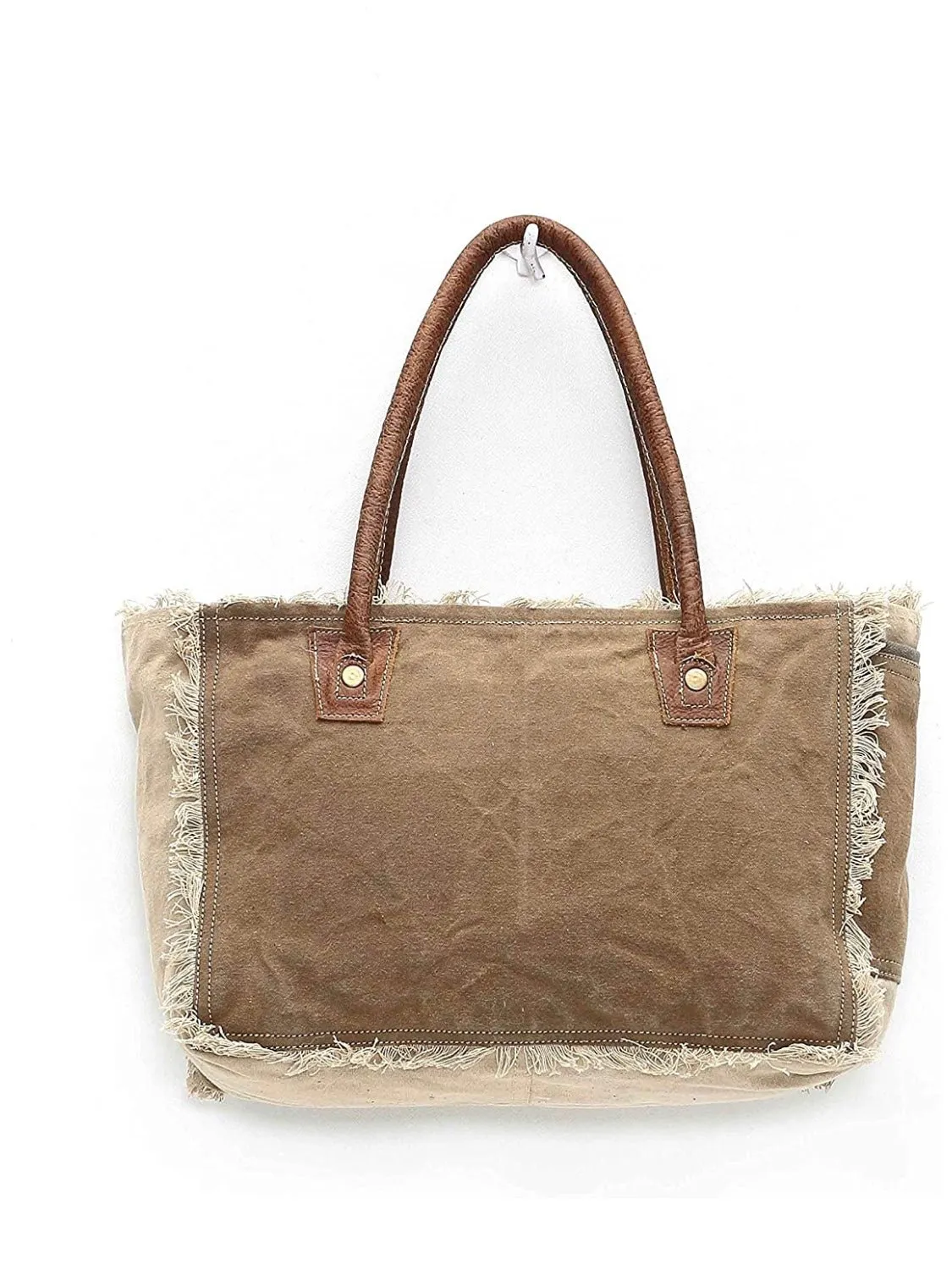 Khaki canvas bag
