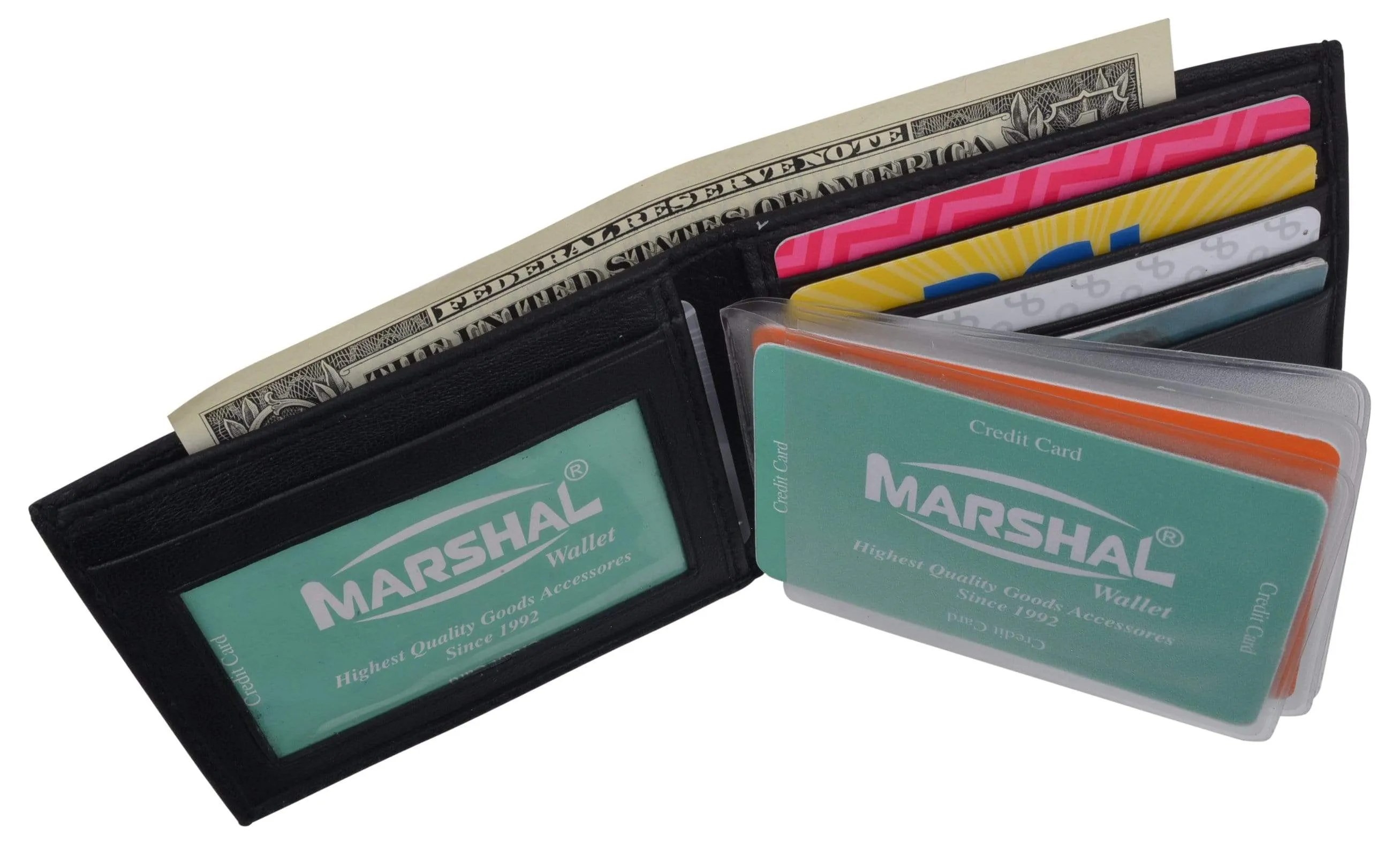 Kids Small Slim Card ID Bifold Soft Leather Wallet