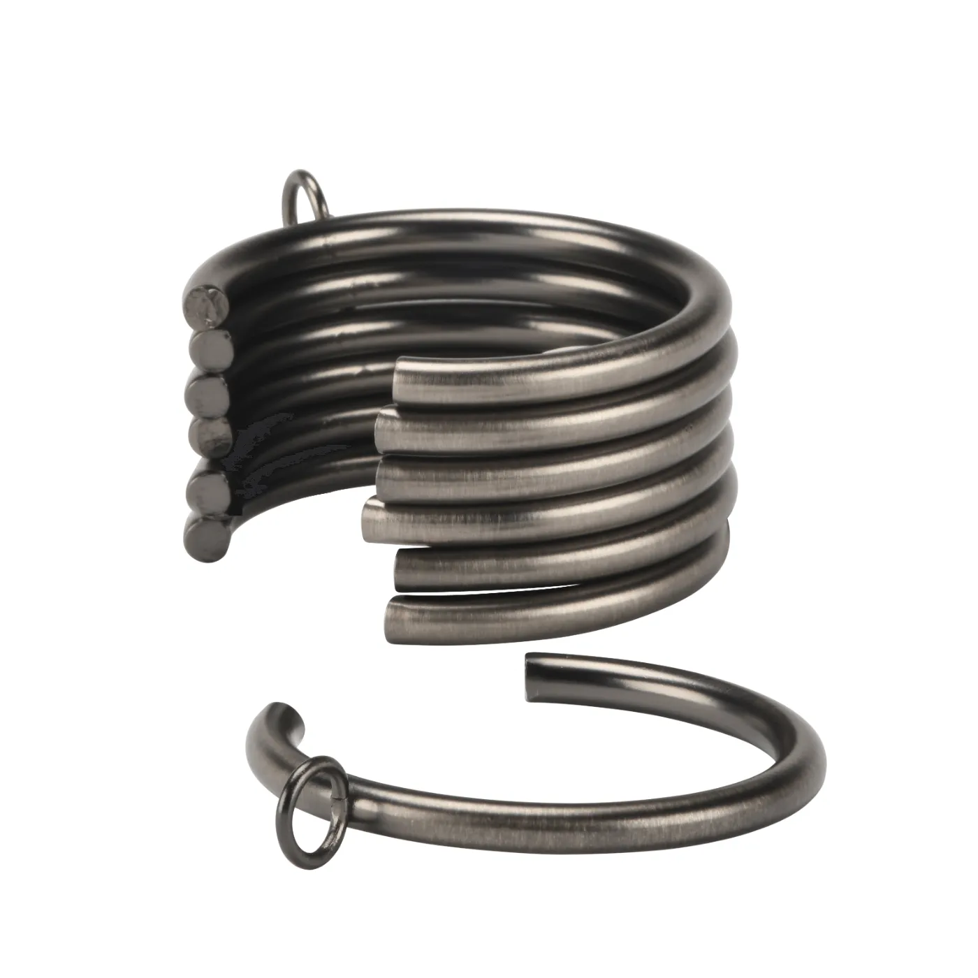 Kirsch Designer Metal Bypass Rings for Drapery Rod Pole - Various Colors / Sizes