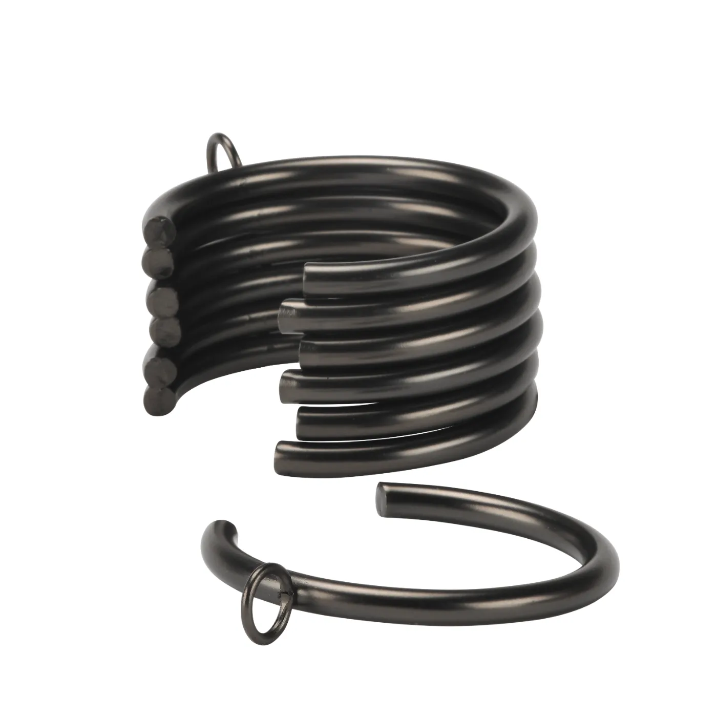 Kirsch Designer Metal Bypass Rings for Drapery Rod Pole - Various Colors / Sizes