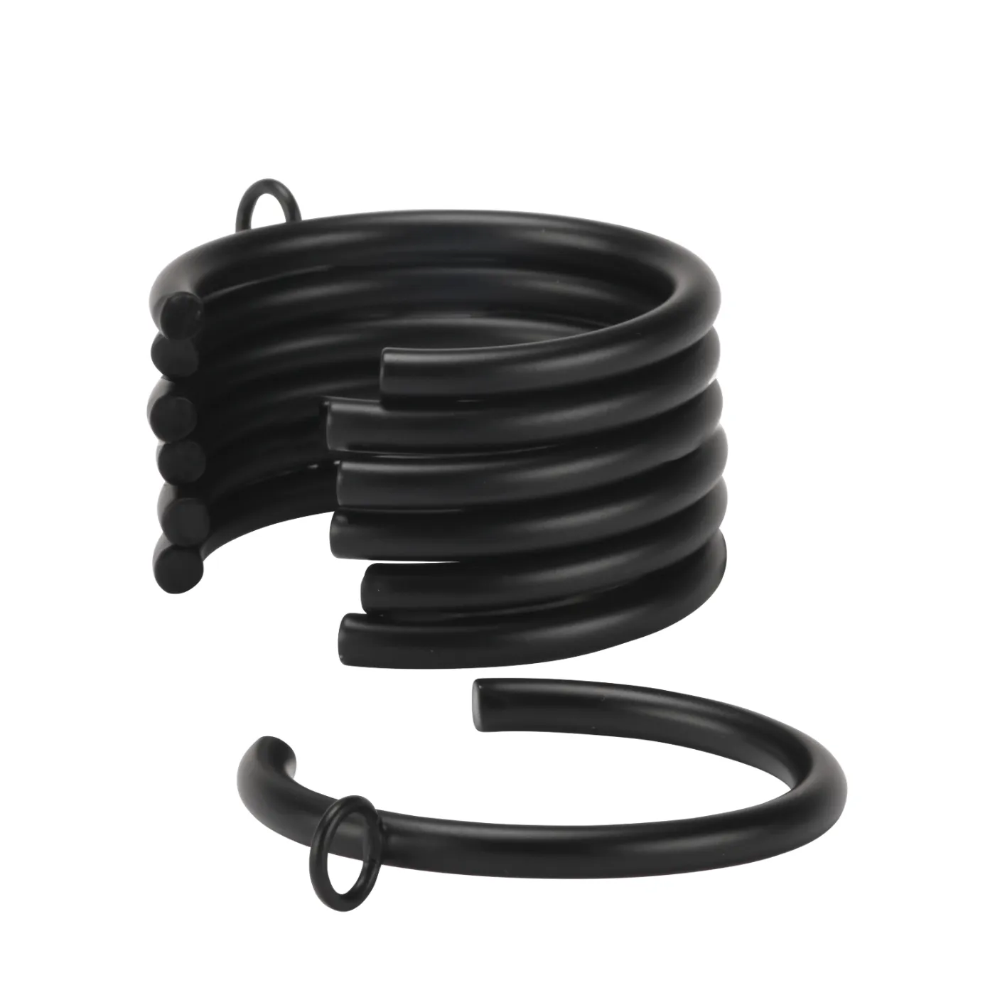 Kirsch Designer Metal Bypass Rings for Drapery Rod Pole - Various Colors / Sizes