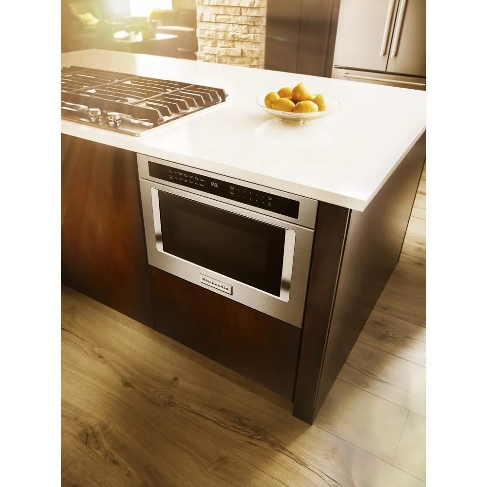 Kitchenaid KMBD104GSS 24" Under-Counter Microwave Oven Drawer