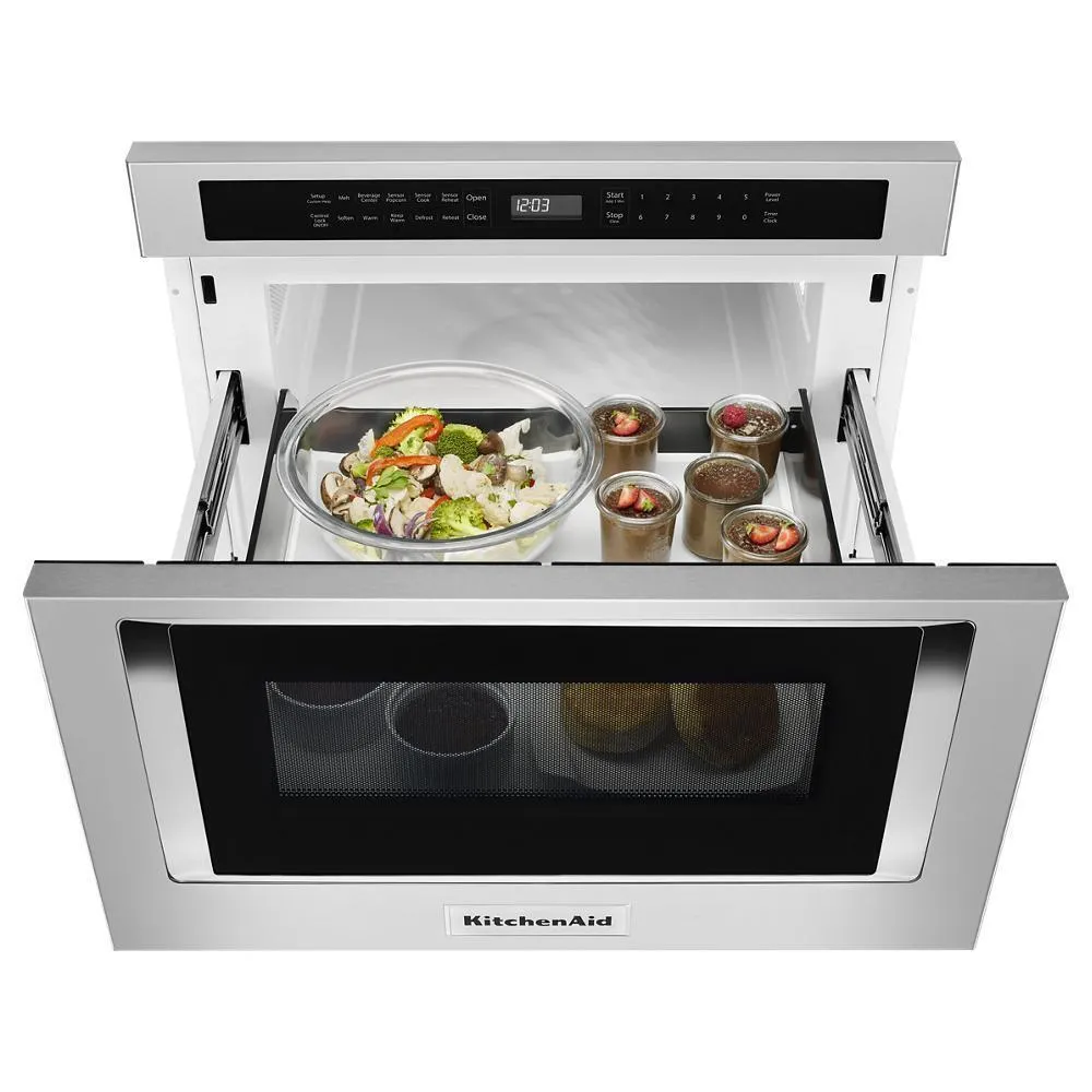 Kitchenaid KMBD104GSS 24" Under-Counter Microwave Oven Drawer