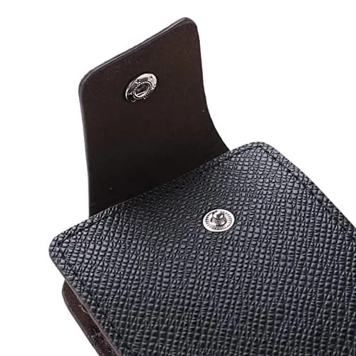 Kuber Industries Card Holder Wallet for Men Women|Debit Credit Card Holder|Wallet for Id, Visiting Card, Buisness Card|Button Closure|Black (Pack of 6)