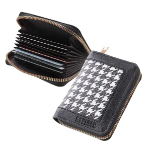 Kuber Industries Card Holder Wallet for Men Women|Debit Credit Card Holder|Wallet for Id, Visiting Card, Buisness Card|Zipper Closure Wallet|White (Pack of 4)
