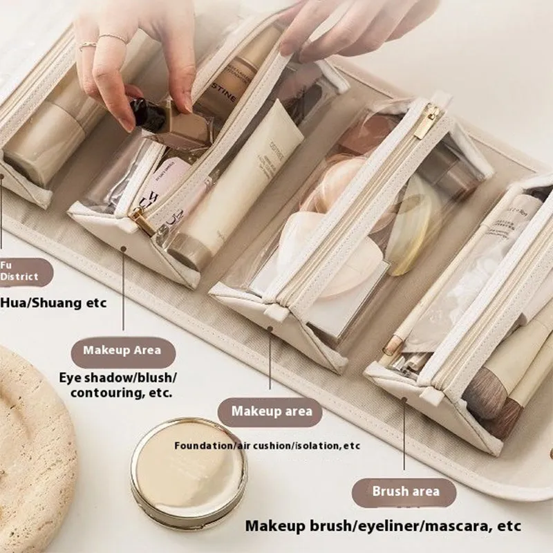 Large Capacity Waterproof Folding Cosmetic Bag For Women