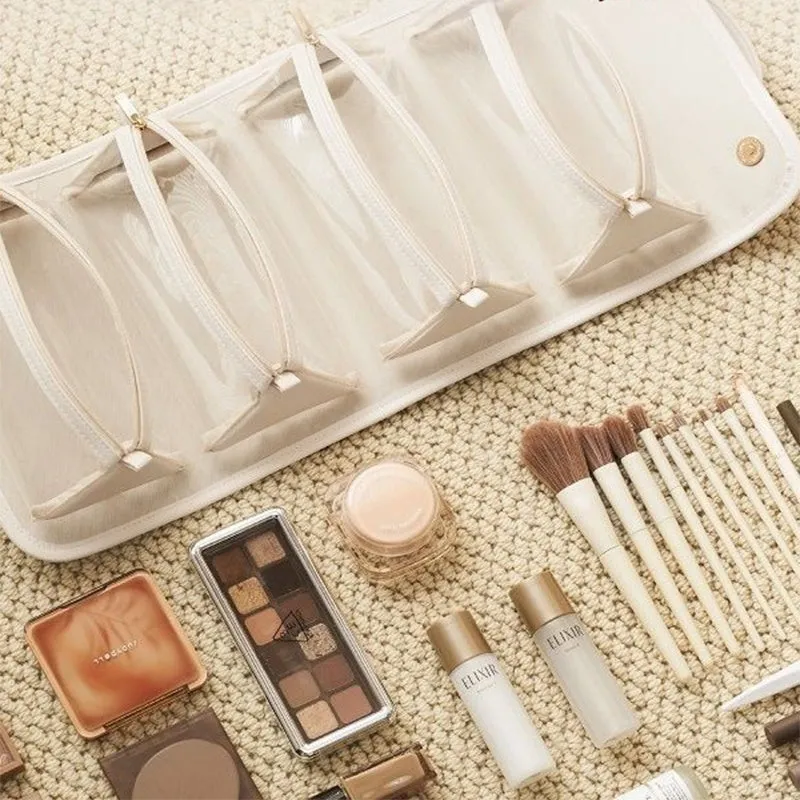 Large Capacity Waterproof Folding Cosmetic Bag For Women