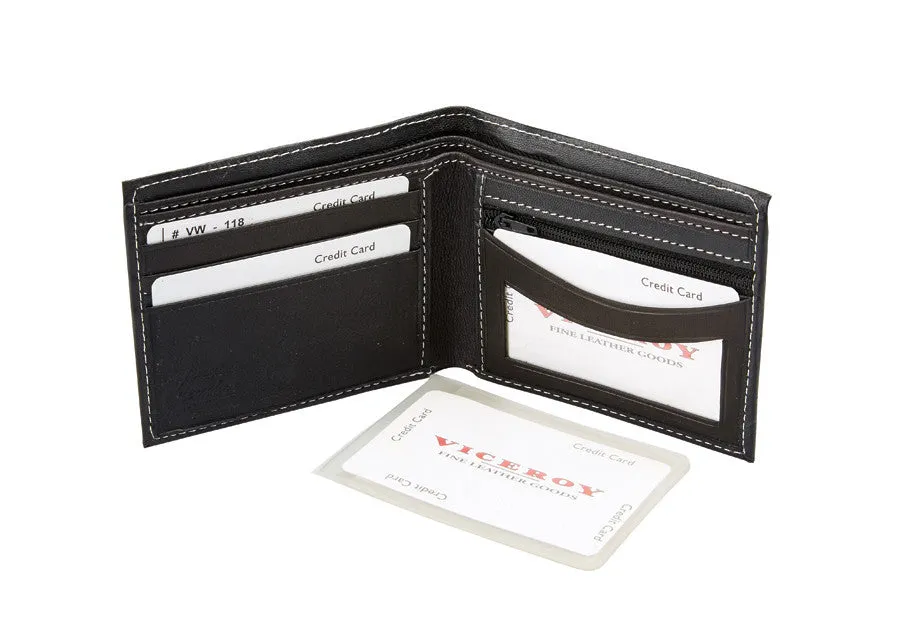 Leather Bi-Fold Wallet - 118