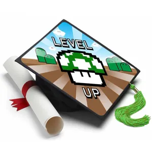 Level Up Grad Cap Tassel Topper
