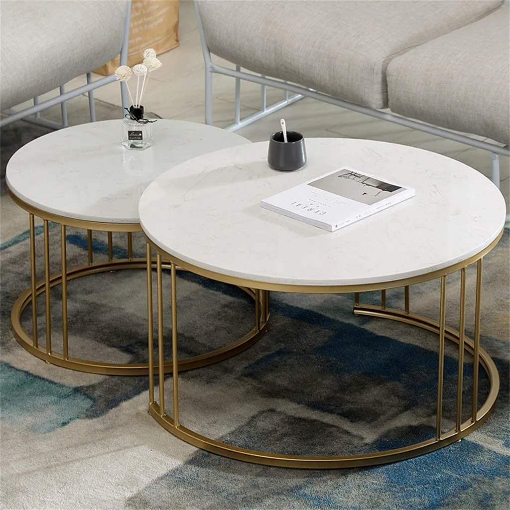 LIVE TOUCH Set of Coffee Table Modern Design Center Table Couch Table Stacking Nesting Table for Living Room, Bedroom, or Apartment