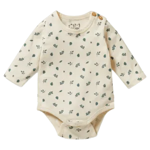 Long Sleeve Bodysuit - Twilight Leaf