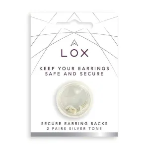 Lox earring backs - Silver Tone