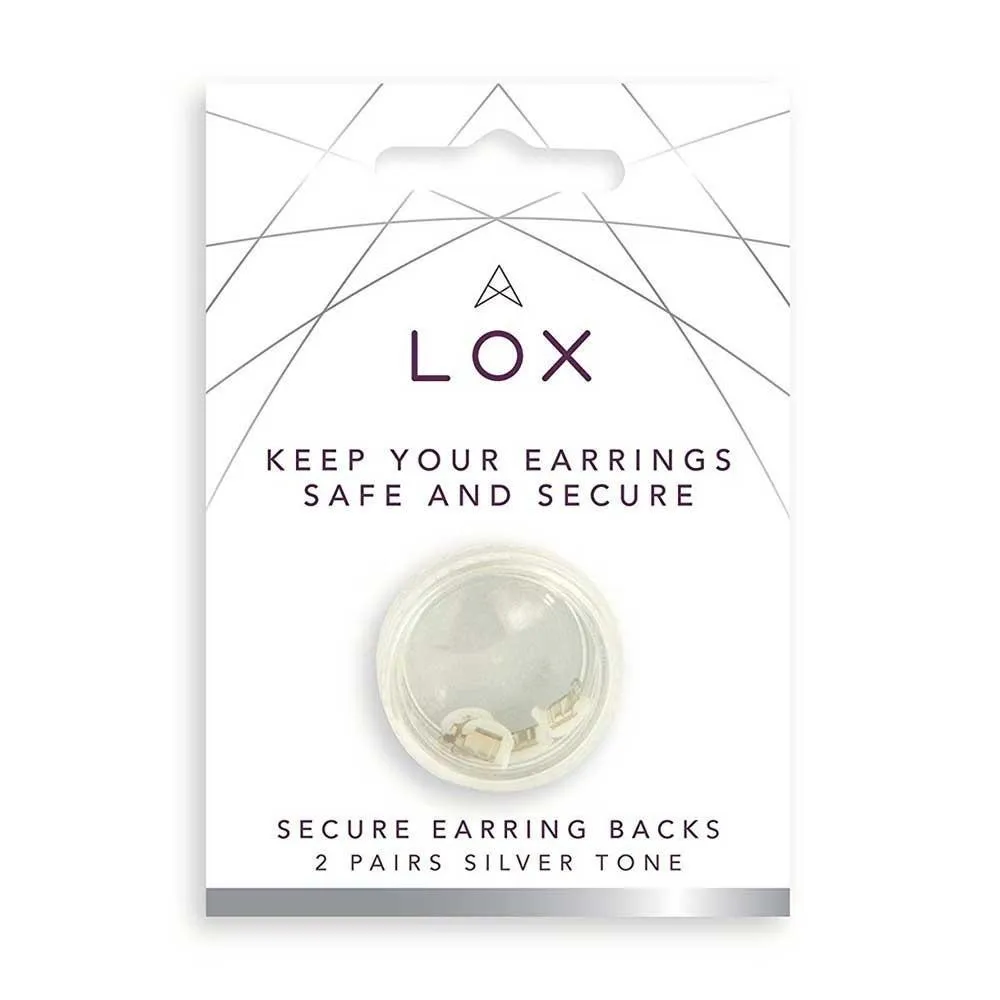 Lox earring backs - Silver Tone