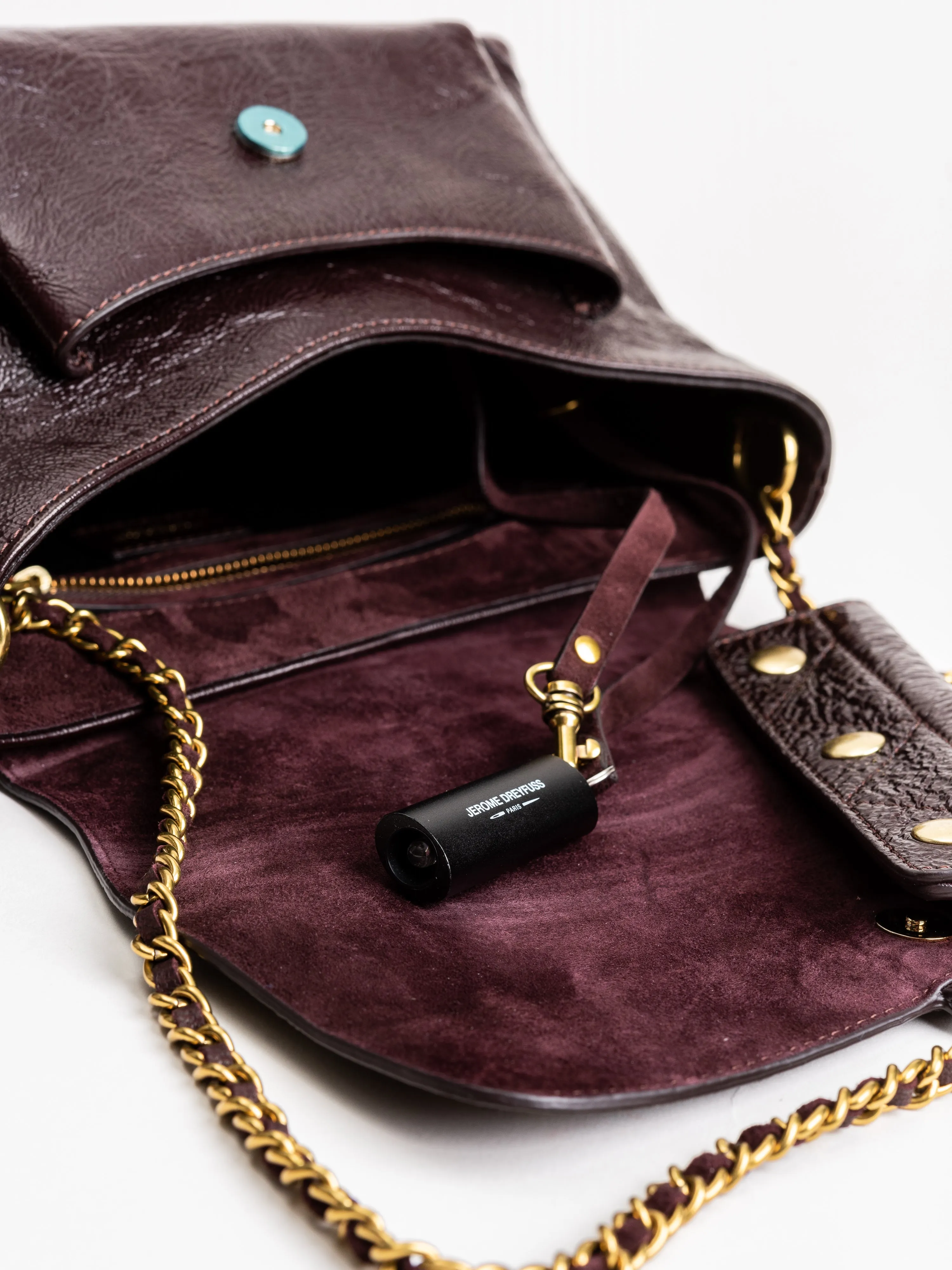 lulu m crossbody - bordeaux lambskin