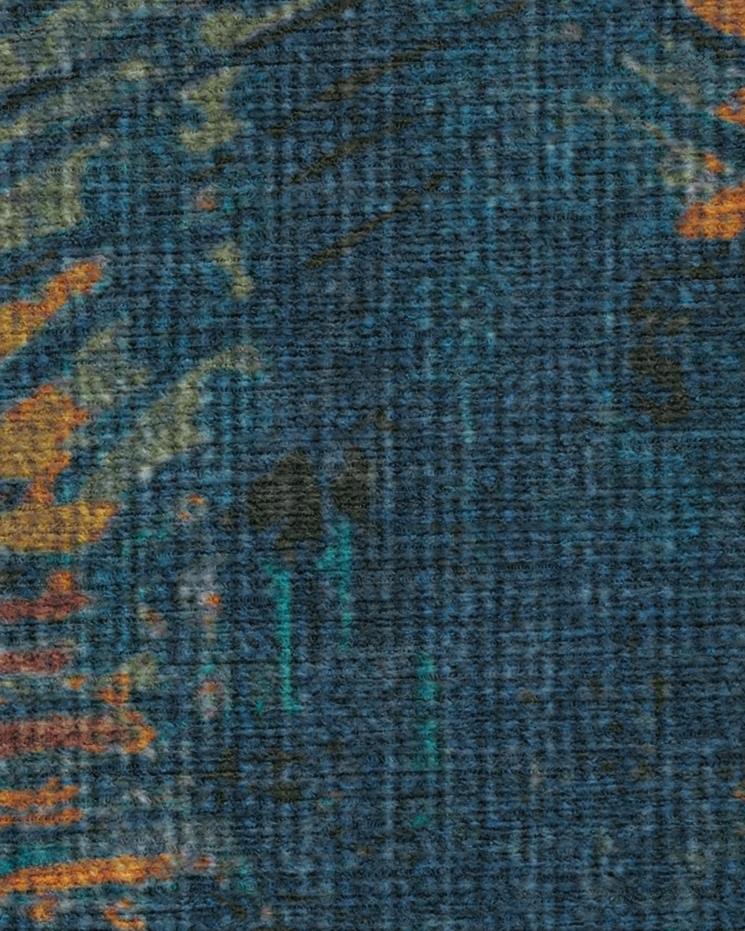 Malene Barnett Sgraffito Royal Blue Rug