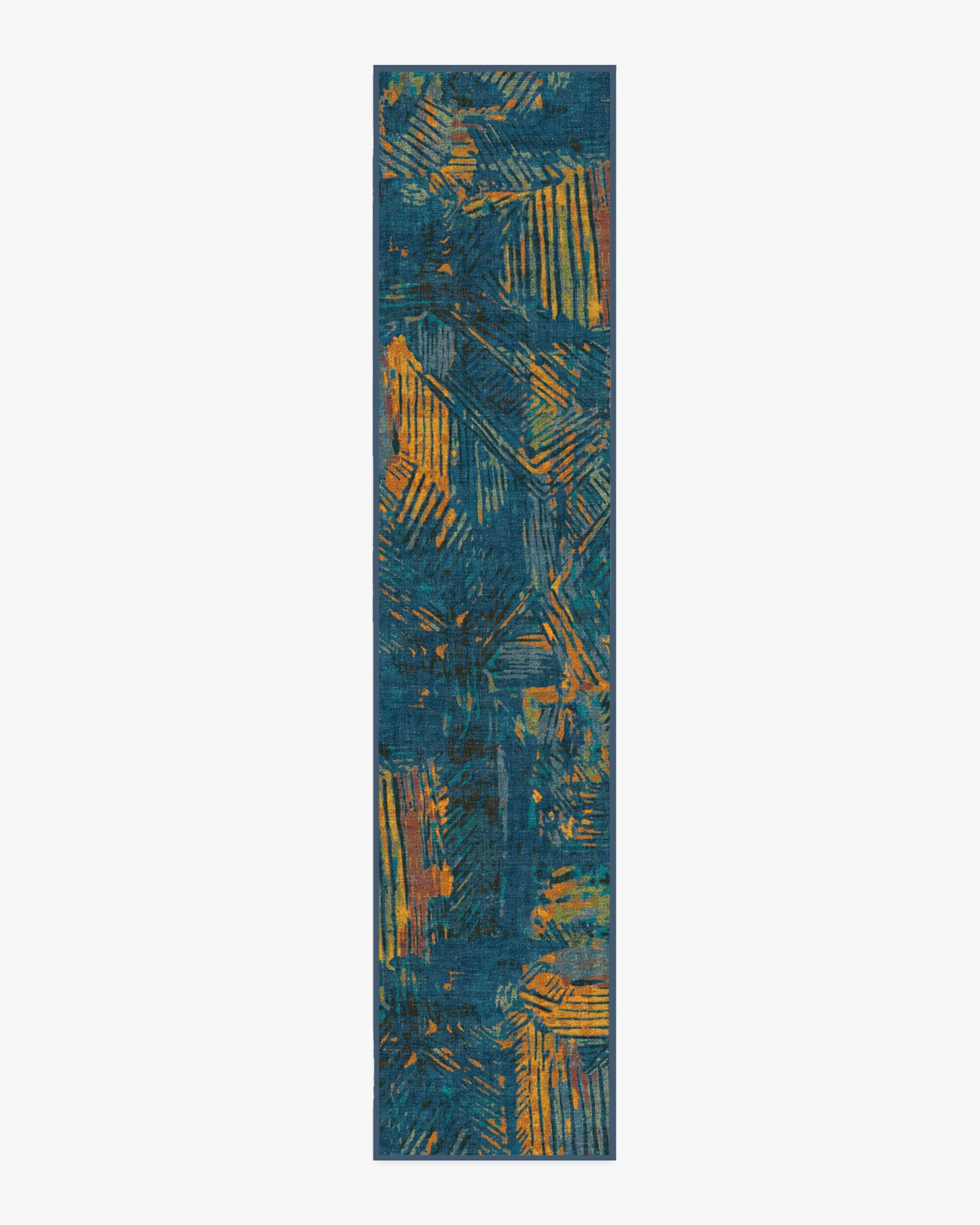 Malene Barnett Sgraffito Royal Blue Tufted Rug