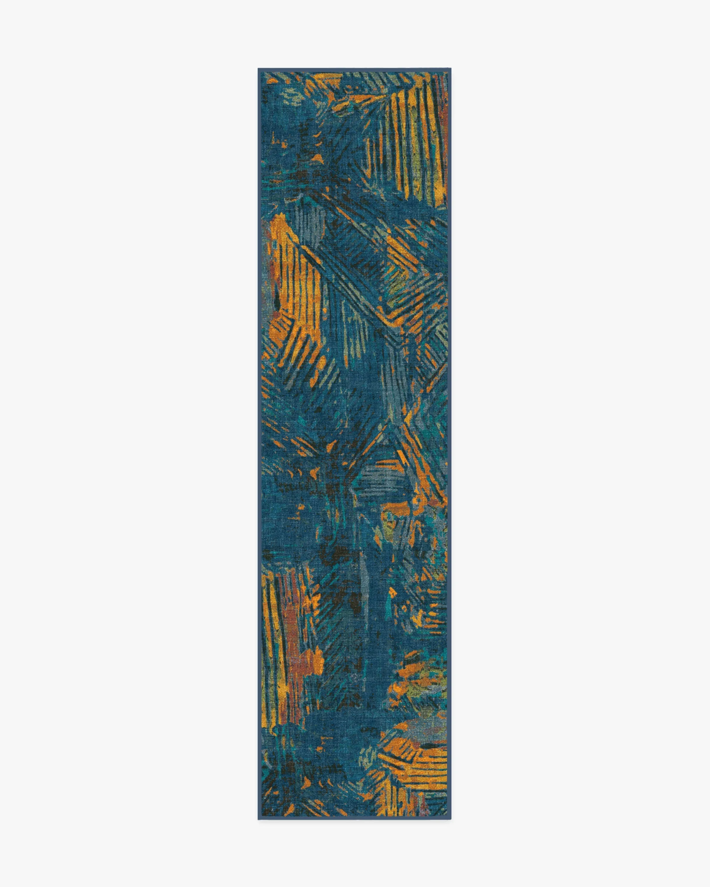 Malene Barnett Sgraffito Royal Blue Tufted Rug