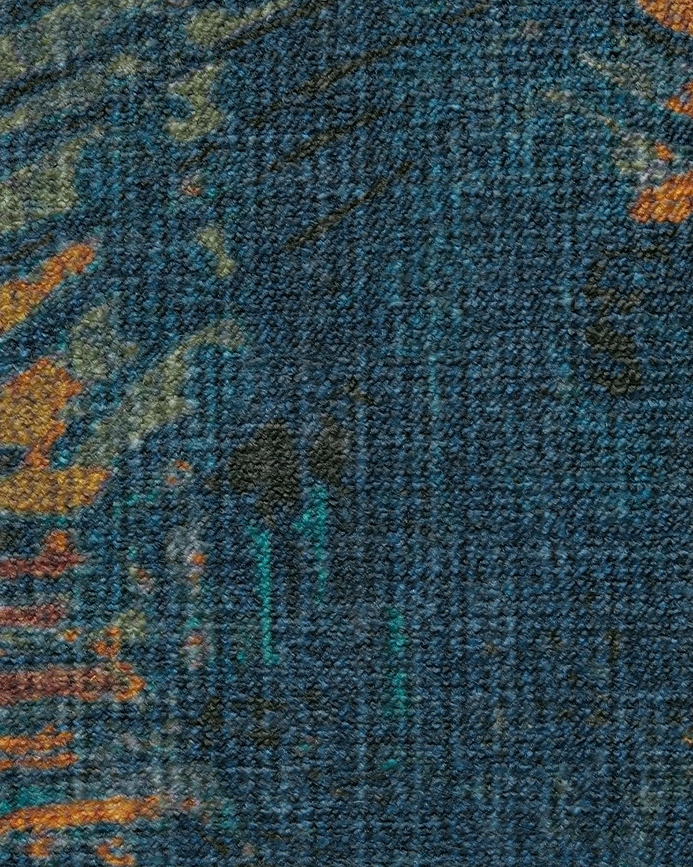 Malene Barnett Sgraffito Royal Blue Tufted Rug