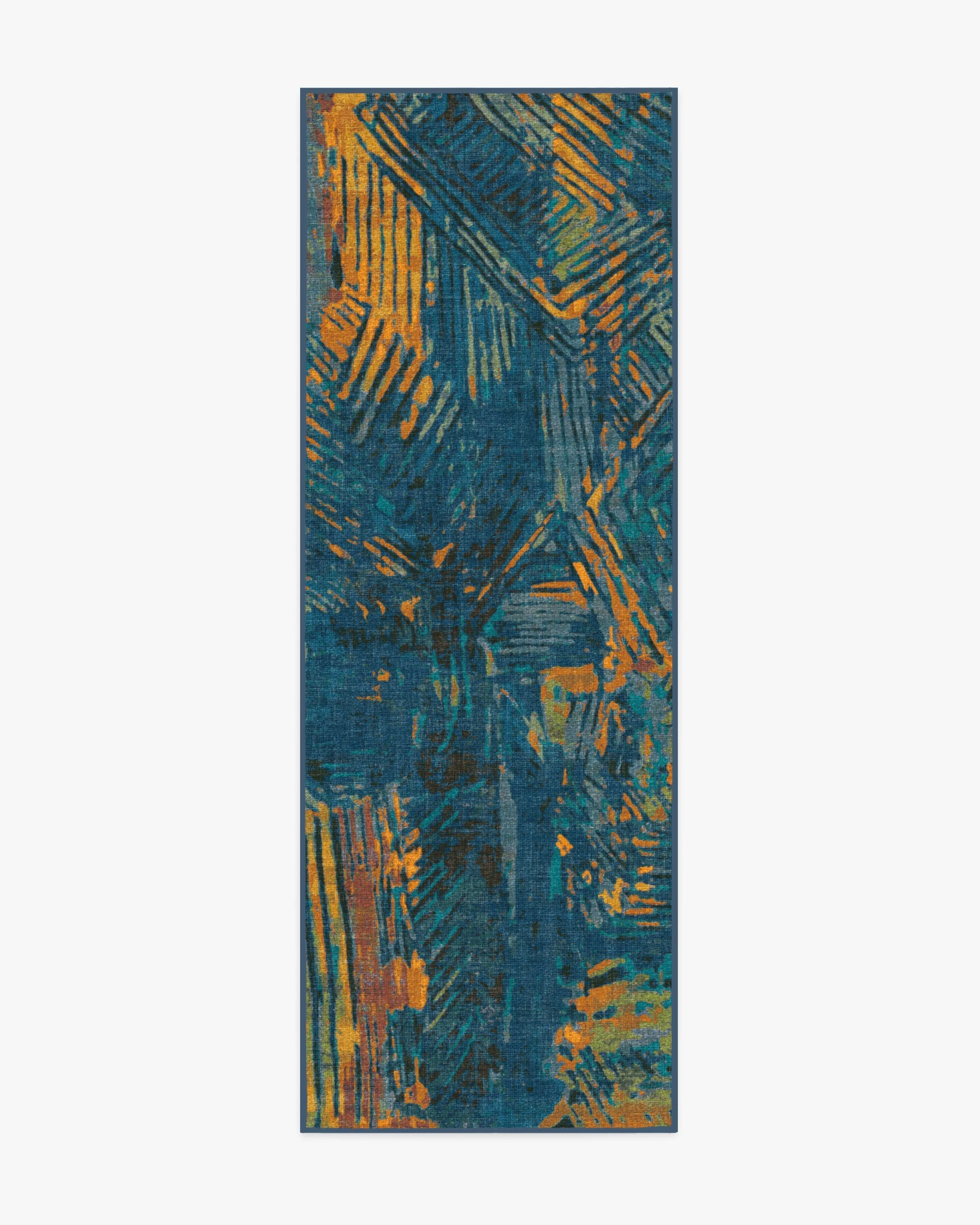 Malene Barnett Sgraffito Royal Blue Tufted Rug