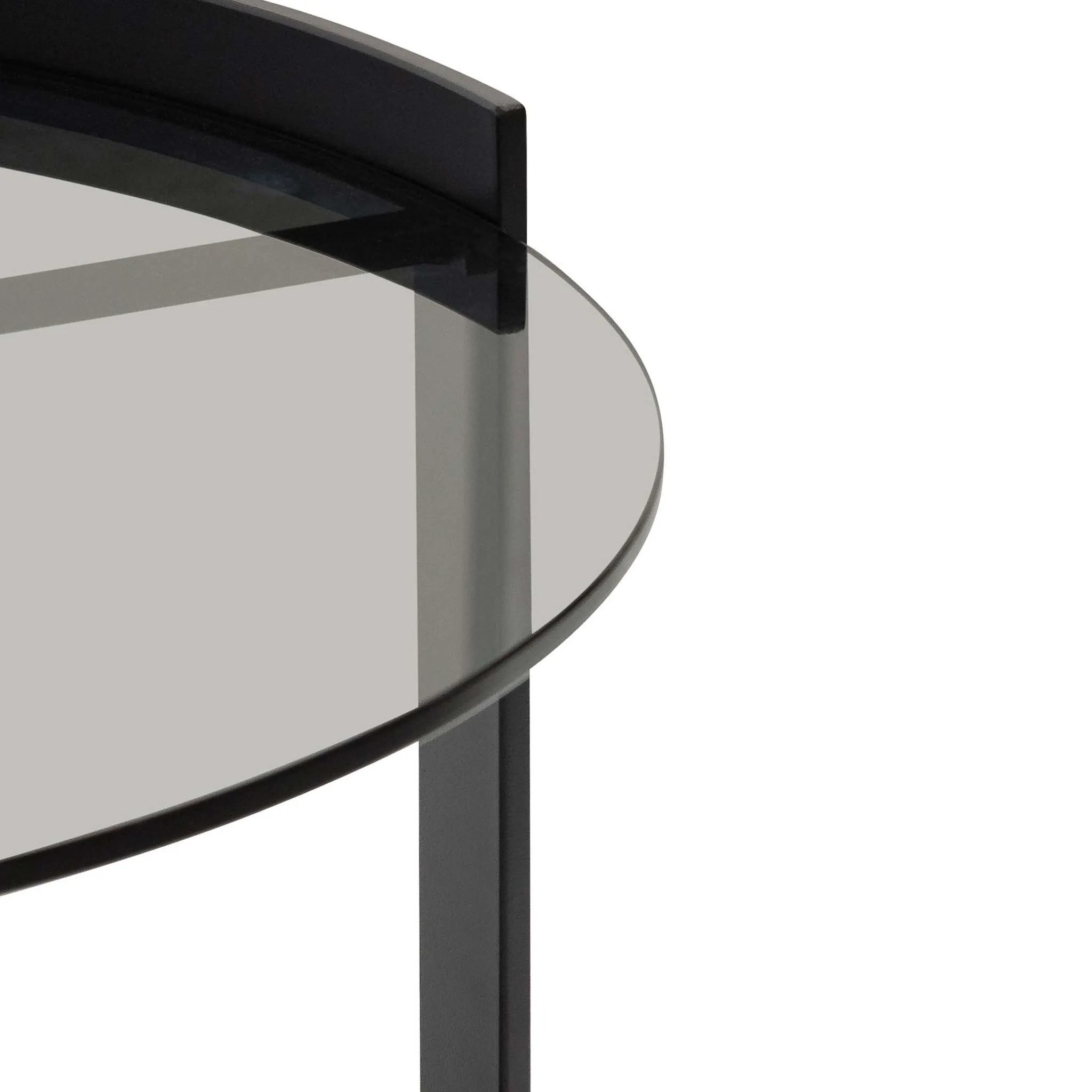 Marcel 70cm Glass Round Coffee Table - Medium