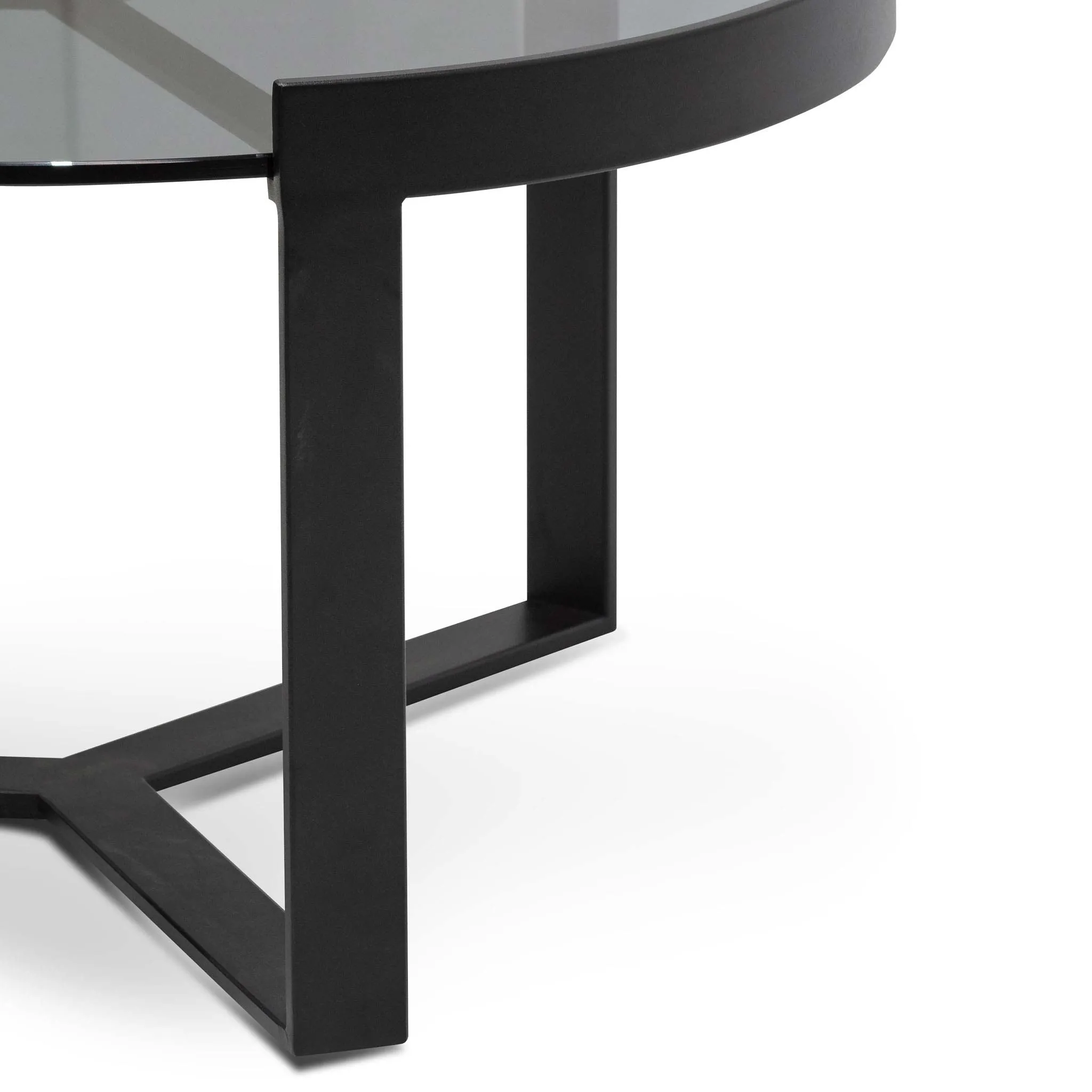 Marcel 70cm Glass Round Coffee Table - Medium