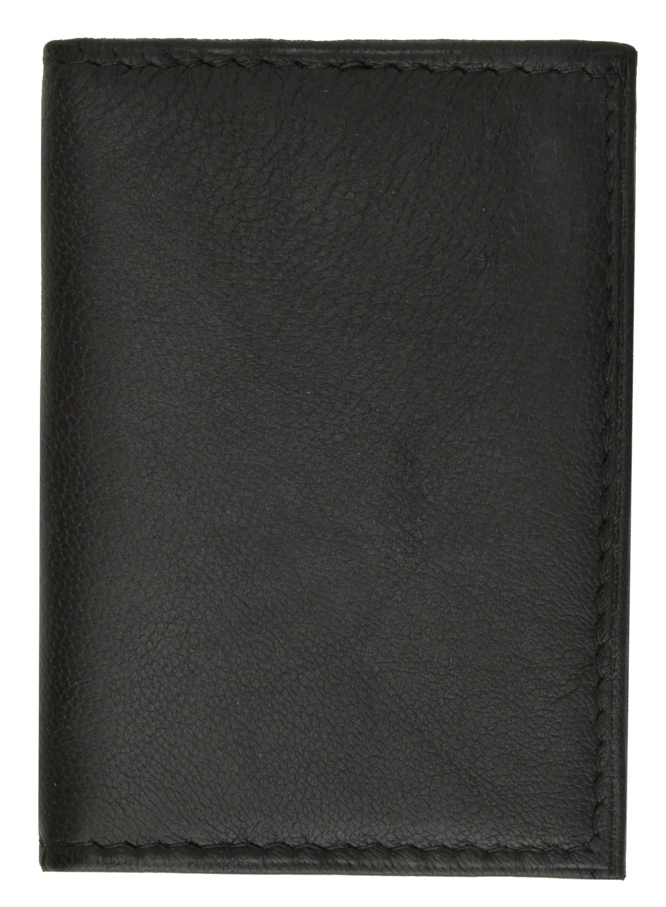 Marshal Mens Leather Trifold Wallet Hipster Multi Card ID Holder Black