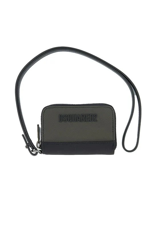 Men's Dsquared2 Khaki Neck Wallet