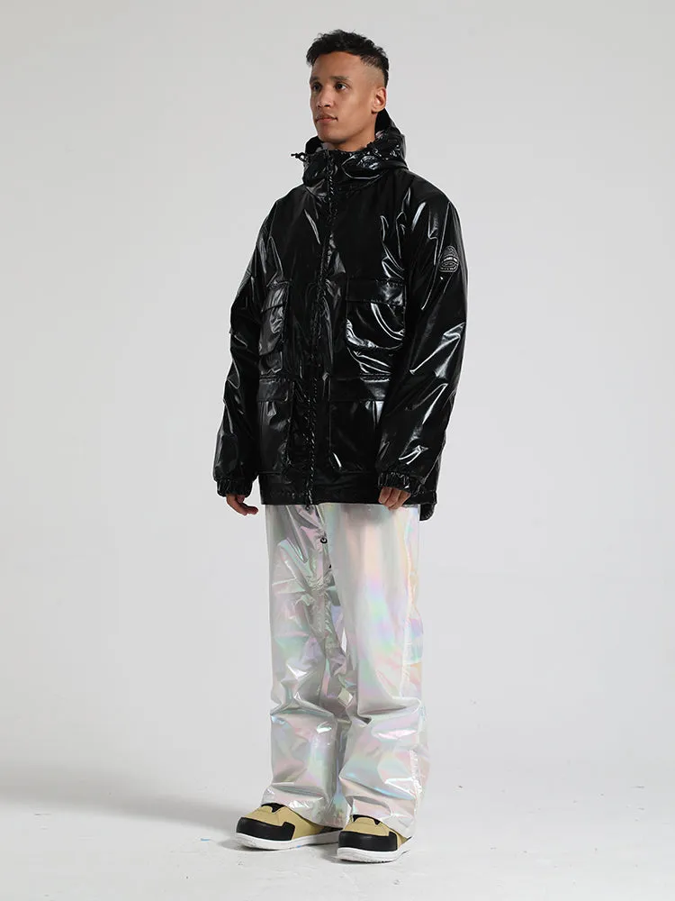 Men's White Dazzling Ski Suit