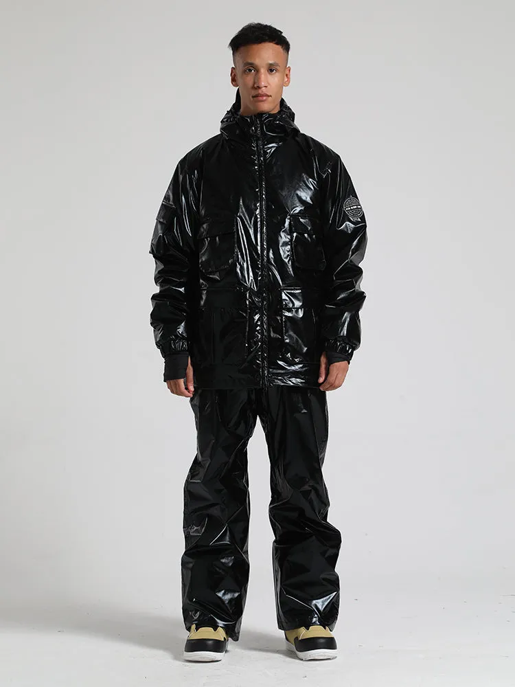 Men's White Dazzling Ski Suit